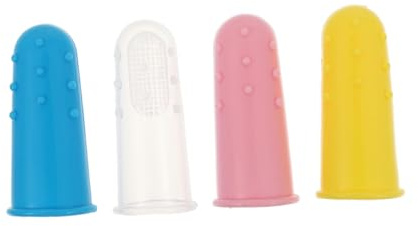 Pack Fingerzahnbürste aus Silikon für Babys und Kleinkinder