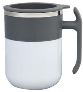 NEBE Tazas Taza de Acero Inoxidable con asa, Taza de Leche for Desayuno, Taza for Beber de Gran Capacidad Tazas para Cafe(B)