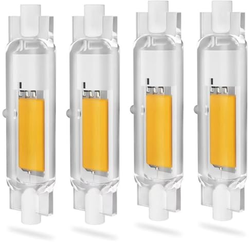 FDHVCB R7S LED 78mm 20W Dimmbar, 20W R7S LED Lampen 78mm Ersatz für 200W J78mm Halogen Leuchtmittel, R7S LED COB Glühbirne Naturweiß 4000K 2000LM, 360°Abstrahlwinkel,Kein Flackern, 4er Pack