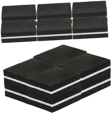 Gatuida Nagelpufferblock Doppelseitig Weich Aus Schwamm 3,8x2,7x1,2cm Für Nagelpflege Und Reisen Nagelfeile Kleiner Puffer Für Finger Und Zehennägel