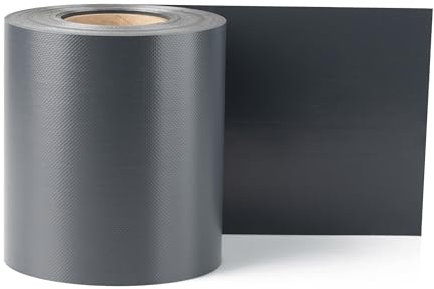 Electronicx Strisce frangivista in PVC di alta qualità, RAL 7016, grigio antracite, per recinzioni di alta qualità, 70 m (2 x 35 m) x 19 cm, 650 g/m², resistenti ai raggi UV, extra resistenti, 40 clip