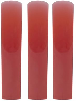 träblåsinstrument 3st Tenor Sopran Sax Harts Saxofon Musikinstrument for nybörjare Träblåsinstrument Tillbehör(Red,7.9 * 1.4 * 0.25 cm)