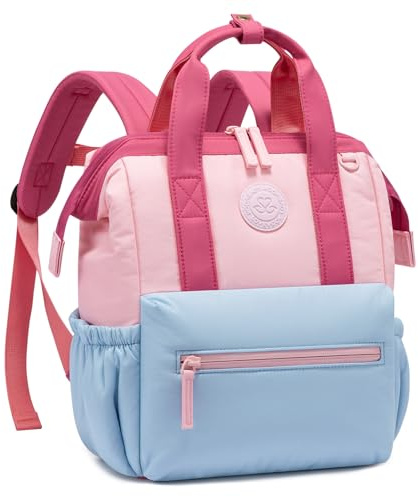 LOVEVOOK Rucksack Kinder, Kindergartenrucksack Mädchen ab 2 Jahre, Kinderrucksack mit Brustgurt, leichte weiche Puffer Toddler Backpack für Vorschule Kleinkind, 6,9 Liter