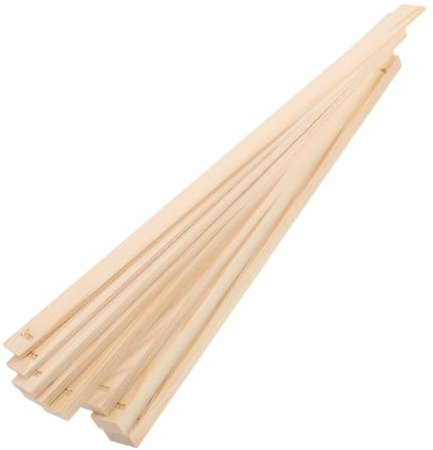 BATHVEVE 8pcs Wooden Pottery Clay Rolling Guide Strips Set for DIY Clay Thickness Control Mudboard Rolling Tool Kit for Ceramic and Polymer Crafting