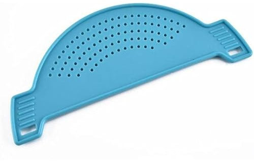 Espumadera, 1 PCS Cesta de drenaje de plástico Deslenador de lavado Filtro de lavado Cesta de tamiz de lavado Filtro de arroz Flotes a prueba de fugas Cocina de cocina Gadgets Cuchara Coladora(Blue)