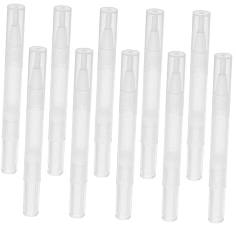 PENIKOKO 10 Stück Leere Nagelölstifte Nachfüllbar Drehbare Tube aus Kunststoff 5 Ml für Nagelpflege und Selbstgemacht Beauty