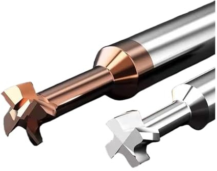 Fresas de ranura en T de carburo de tungsteno, brocas for enrutador de metal, 1 unidad(D 6mm,ALUMINUM-H 4MM)