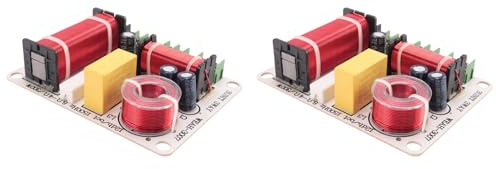 Janasiba 2X Diviseur de Fréquence de Haut-Parleur à 3 Voies 300W Répartiteur de Fréquence de Filtre Croisé HiFi pour la Modification de Haut-Parleur à Domicile Bricolage