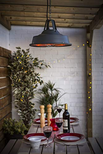 La Hacienda Grey Series Hanging Carbon Fibre Heater