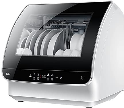 MNSSRN Fully Automatic Dishwasher, Small Household Dishwasher 72°C Continuous High Temperature Cooking Washing, Small Volume And Large Capacity, Three-Layer Filter