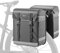 G-raphy Fahrrad Doppeltasche Wasserabweisende Cyling Kofferraum Taschen Fahrrad Rücksitz Rack Tasche mit reflektierendem Streifen (Grau - 15L+15L)