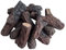 Fireplace Gas Logs 10pcs,Small Simulated Fake Firewood,Ceramic Wood Logs,Silent,decorative,for Gas Insets,Vented,Electric, Ethanol and Fire Pits