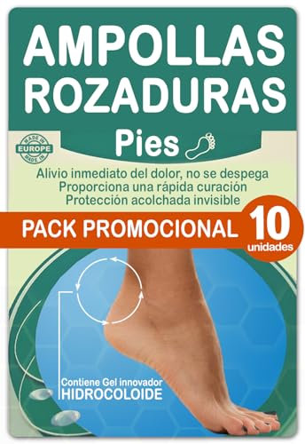 Tiritas Ampollas Pies Apósitos Para Ampollas Con Gel Hidrocoloide para Pies Rozaduras Dedos Y Talones, Antirozaduras Zapatos Pies Almohadilla Plantar Tiritas Durezas Pies Callos Prevención De Ampollas