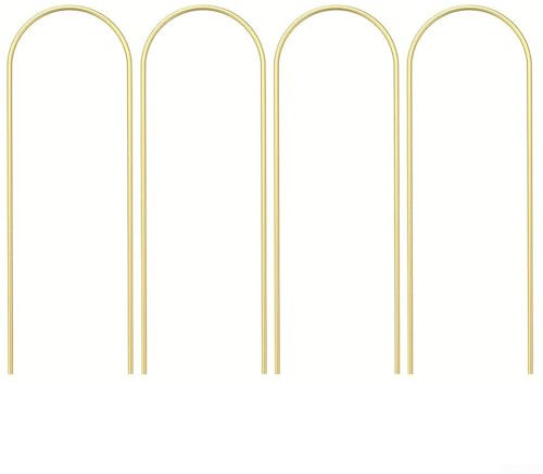 CNANRNANC Lot de 4 treillis dorés pour plantes grimpantes pour plantes grimpantes d'extérieur en pot - Support pour plantes d'intérieur - Treillis pour plantes en pot - Hoya Pothos (A)