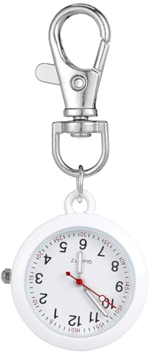 ULTECHNOVO 1 Stück Taschenuhr Zum Anklipsen – Krankenschwesteruhren Für Damen Tragbare Badge-Uhr Unisex-Digitaluhr Zum