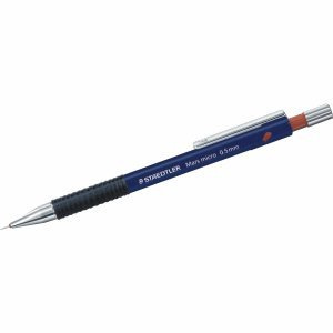 STAEDTLER Mars Micro 775 0,5 mm Mechanischer Graphit-Bleistift - Einziehbarer Bleistift mit Radiergummi und Clip - Schwarz, Blau, Braun - 0,5 mm, HB