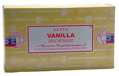 SATYA INCIENSO VAINILLA 15 GR. X 12 CAJAS = 180 GR.