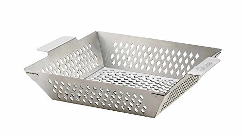 tepro Grillzubehör Grillkorb M aus Edelstahl, Boden ist gelocht