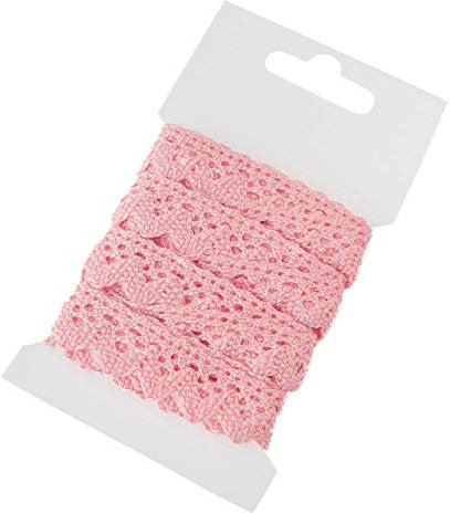 3m Klöppelspitze 15mm Baumwoll-Spitze geklöppelt Dekospitze Landhaus Farbwahl