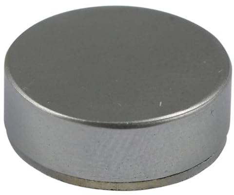 TIMCO Schraubkappen mit Gewinde, massives Messing, satiniertes Chrom, 12 mm
