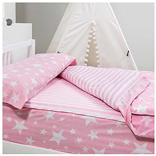 COTTON ARTean Saco nórdico con Relleno Cama 90 Givette Pink