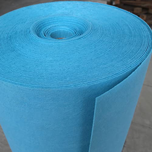 Yimihua Verdicken Filz Stoff 2mm Filzstoff Bastelfilz Farbig Filz Blätter Vliesstoff 100 cm breit Kinder DIY Zubehör zum Handwerk Nähen Projekte,Blau(Size:1 * 4m)