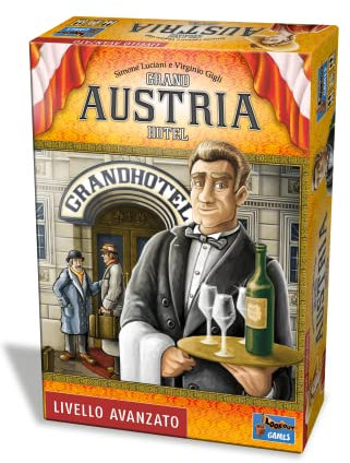 Asmodee - Grand Austria Hotel - Brettspiel, 2-4 Spieler, 12+ Jahre, italienische Ausgabe