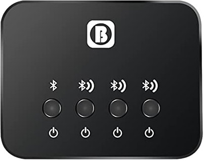 Adaptador de Audio Bluetooth, transmisor Bluetooth Receptor de Tres Personas al Mismo Tiempo compartido para TV, portátil, estéreo, Auriculares, Altavoz, Cable de PC/TV, Distancia de 8 m