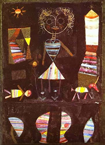 DTAUPREB Malen nach Zahlen für Erwachsene DIY Ölgemälde Kits Puppentheater Paul Klee Malen nach Zahlen Zeichnen auf Leinwand Art Decor Geschenke