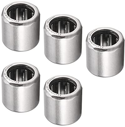 Kozelo 5 st HF0812 Nålrullager - [8 mm x 12 mm x 12 mm] enkelriktad koppling kraftlager användning, kromstålrullar