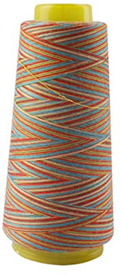Regenbogen-Nähgarn 1500Y Buntes Polyester-Nähgarn Overlockgarn-China,FRX0006