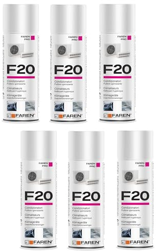 Faren F20 Desinfektionsspray für Haus- und Auto-Klimaanlagen, angenehm duftend auf Alkoholbasis, 400 ml (6)