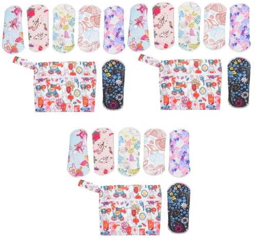 GLEAVI 3 Sets Menstruationspads Komfortable Touch Wiederverwendbare Pad Stilleinlage Attraktives Design Slipeinlage