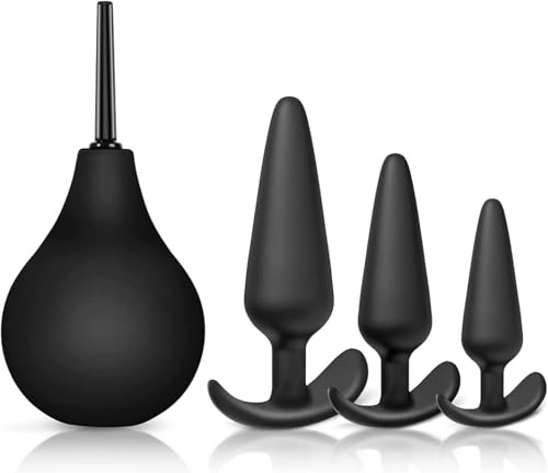 PropoDusche Analdusche mit 3 Schläuchen - Irrigator Darmspülung 224ML, Po Dusche Kompakt und Tragbar, Anal Dusche für Männer & Frauen, Einlaufgerät Darmreinigung Alltag & Reisen（Rosa）