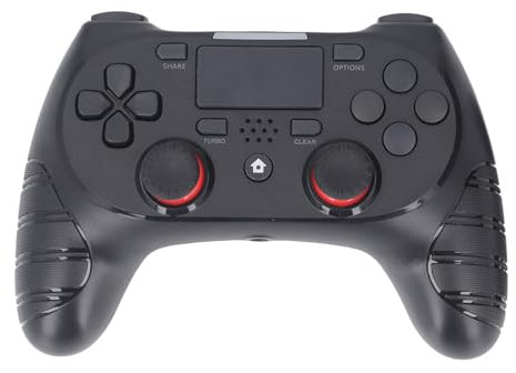 Controlador de Juegos Inalámbrico, Giroscopio de 6 Ejes con Vibración Dual, Tiempo de Respuesta Rápido, Amplia Compatibilidad con PC, iOS, Steam