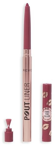 Revolution Beauty, Delineador Voluminizador Pout Bomb, Larga Duración con Ácido Hialurónico & Vitamina E, Vegano & Libre de Crueldad, Malva Berry