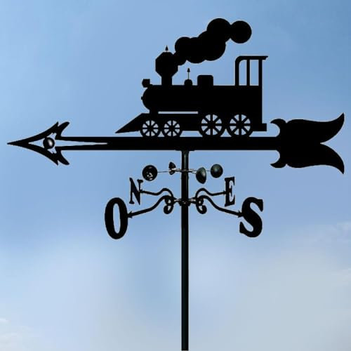 Segnavento in acciaio inox a forma di gallo, banderuola, kit da cortile per tetti, decorazione da giardino, palette, capannone, collie B8w3