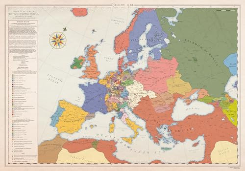 Europa 1648, Historische Karte (100x70cm)
