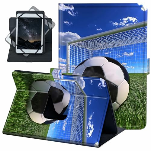 ACWDMKH for Universal 10 10.1 Inch Android Tablet Case 360 Degree Rotating Leather Stand Folio Cover for iPad 9.7/10.2/10.5/Galaxy Tab 9-10.5/Fire HD10 & More 9.0-10.5 Inch Tablet,Football Field