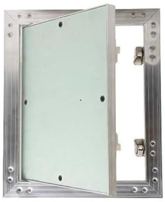 Puerta revisión Trampilla inspección marco aluminio 40x40cm Panel acceso Yeso 12,5 mm Techo Pared
