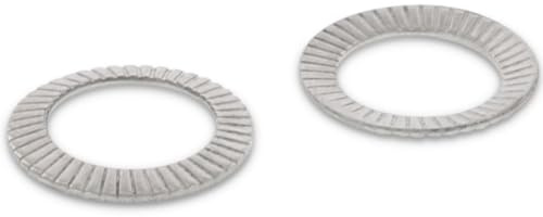 Dischi di sicurezza forma S M24, 25 pezzi (tutte le dimensioni), in acciaio inox A2 V2A, dischi a U dentati, rondelle ad alta tensione