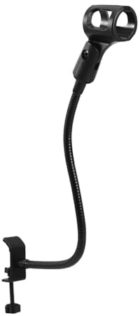Vaguelly Gooseneck Mikrofonarm Mit Stabiler Eckiger Tischklemme Flexibler Schwanenhals-mikrofonständer Aus Metall Mit Schwamm Einstellbarer Halter Für Podcast Pc Mikrofon