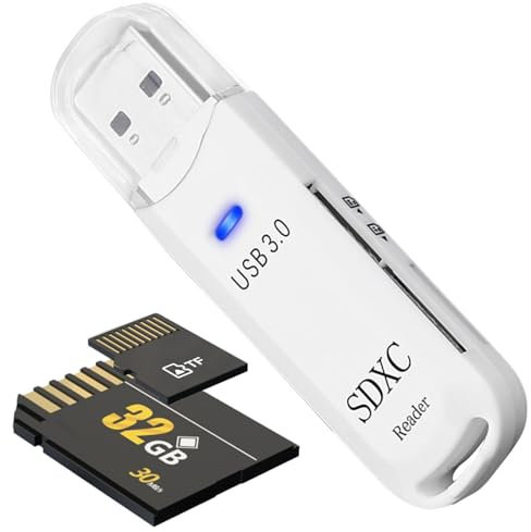 Lettore Di Schede Di Memoria - Reader Di Schede Multifunzionali 5 GBP Ad Alta Velocità Senza Aspettare | Accessorio Elettronico Portatile Per Tablet, Droni, Monitor, Televisori LCD, Telecamere, Ordina