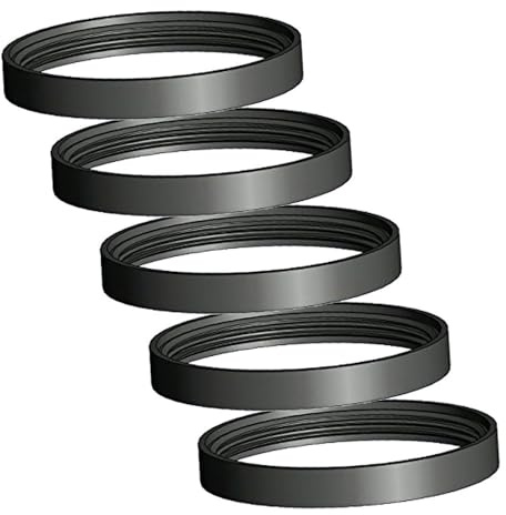 Lot de 5 Joints en Silicone ∅ 125 mm pour poêle Haute température