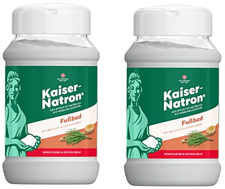 2er Pack HOLSTE Kaiser Natron Fußbad mit dem Duft der Latschenkiefer, 2x 500g