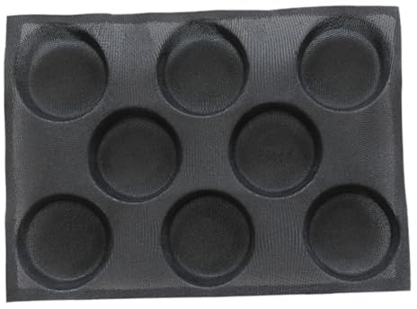 Hemobllo Molde de Silicona Negro Antiadherente y Fácil de Limpiar para Hornear Panecillos Diy Adecuado para Repostería Casera y Cocina Doméstica