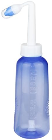 Toyvian Flacon de Rinçage Nasal 500 Ml pour Garçon et Filles, Nettoyage des Cavités Nasales, Bouteille en Plastique, Prise Ferme pour Lavage Nez