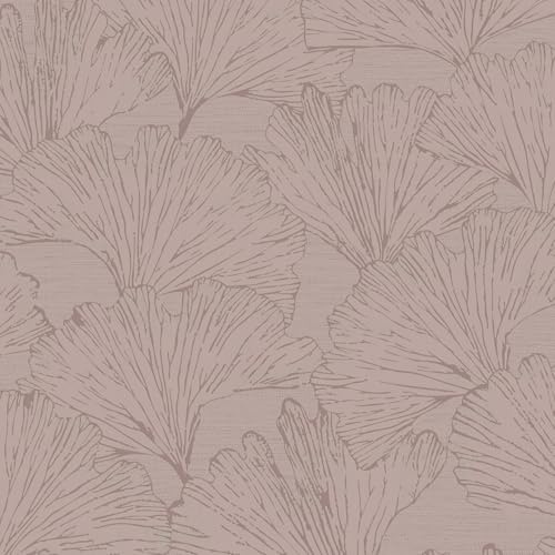 Superfresco Easy Papier peint intissé Feuillage Gigi 1005 x 52cm Rose poudré | Revêtement Mural, Tapisserie | Ambiance Facile à poser et à enlever