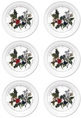 Portmeirion The Holly and The Ivy 15cm Plate Set of 6