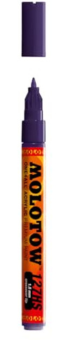 MOLOTOW ONE4ALL Acrylfarben-Marker, 1,5 mm, Violett dunkel, je 1 Stück (127.420)